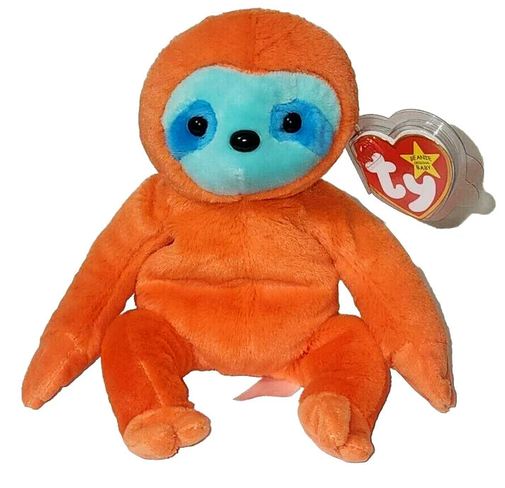 MOLASSES - Orange Sloth Reg Beanie Baby