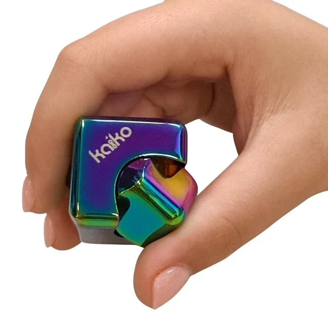 KAIKO FIDGETS Oil Slick Square Spinning Cube