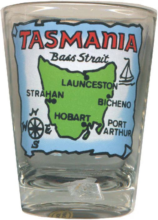 SHOT GLASS TAS MAP