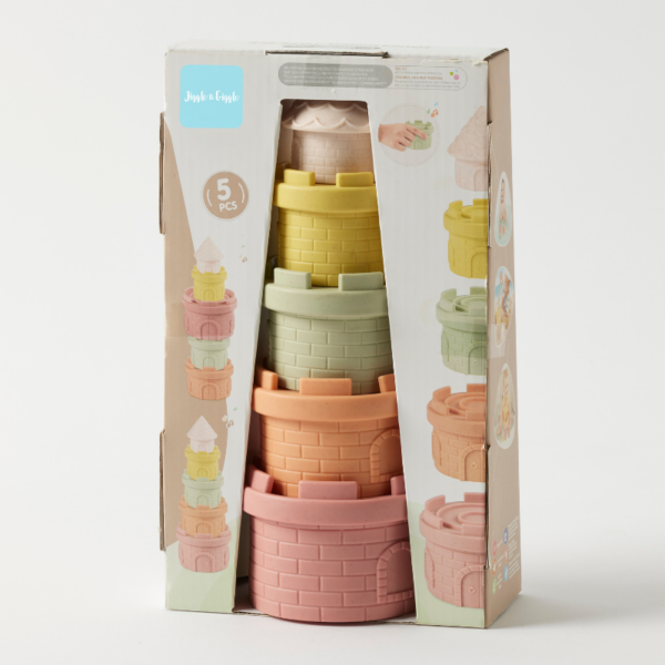 JIGGLE & GIGGLE 5 PCS CASTLE STACKER