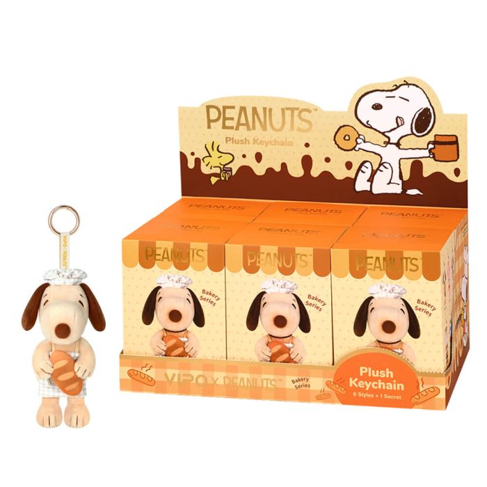 PEANUTS BAKERY PLUSH KEYRING BLIND BOX (7 ASST/CDU 6)