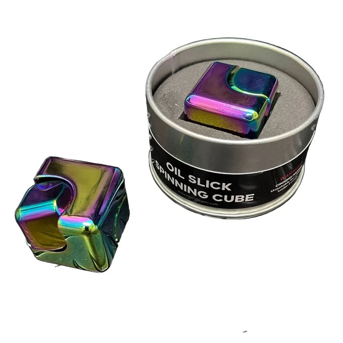 KAIKO FIDGETS Oil Slick Square Spinning Cube