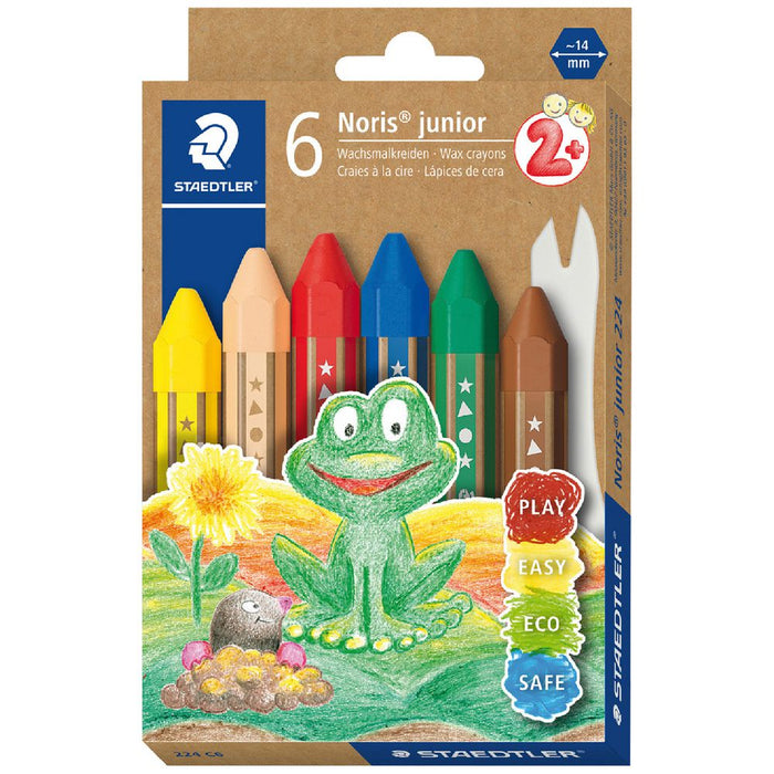 CRAYONS STAEDTLER NORRIS JUNIOR PEPPA PIG WAX HEXAGONAL PK6