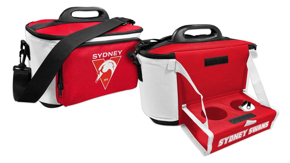Sydney Swans AFL Lunch Cooler Bag with Drink Tray Table