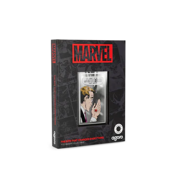 MARVEL THE BITE THAT CHANGED EVERYTHING 1OZ SILVER COLLECTIBLE COIN