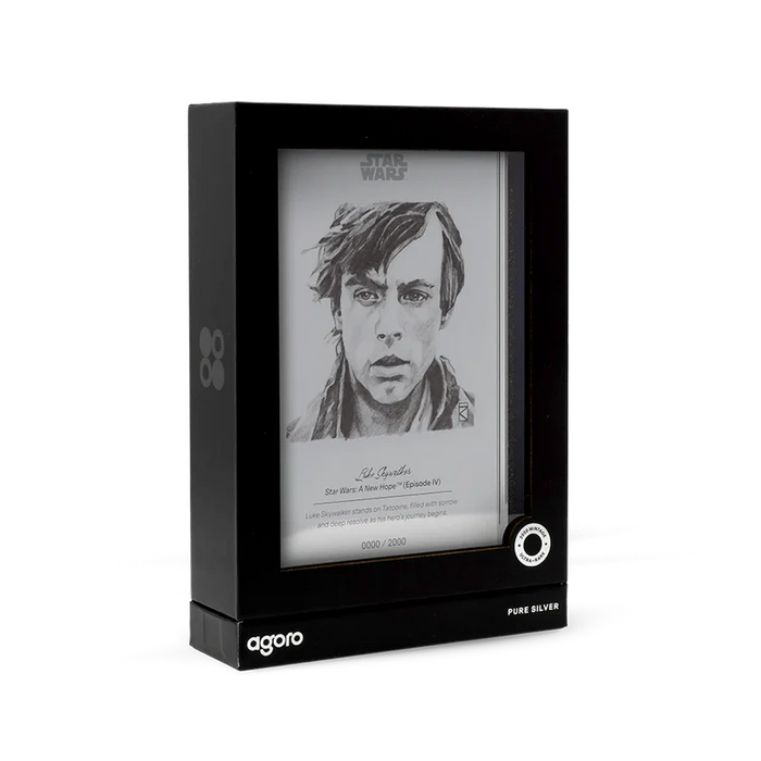 Star Wars Sketch Art - Luke Skywalker 5g Silver Collectible Foil