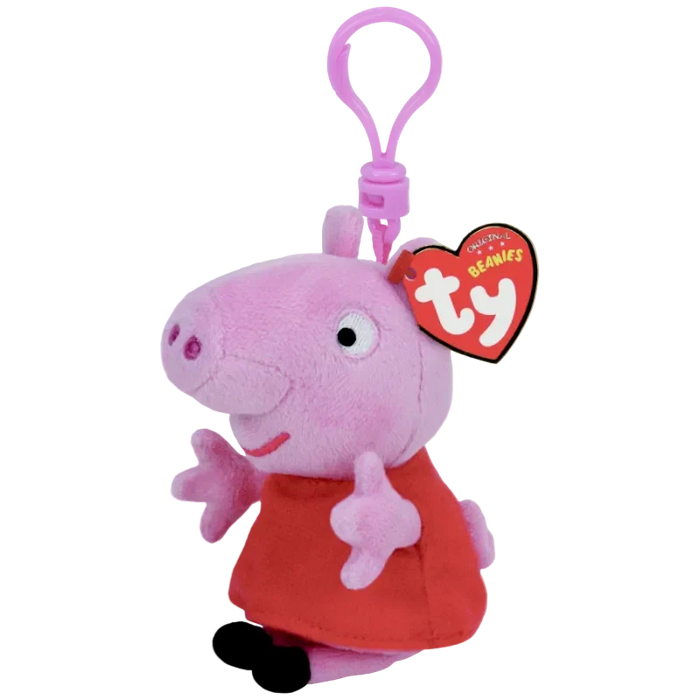 TY Beanie Baby - PEPPA the Pig ( Plastic Key Clip - Peppa Pig ) (4 Inch)