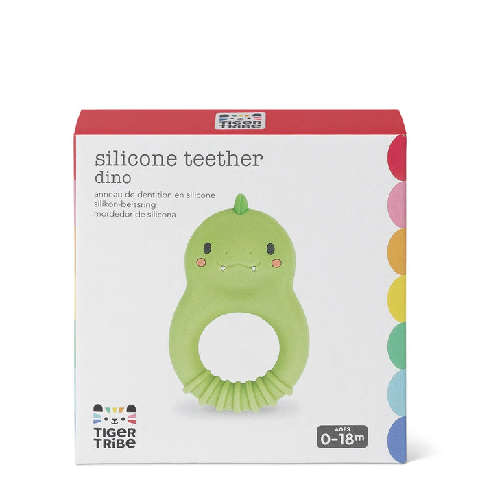Tiger Tribe Silicone Teether Dino