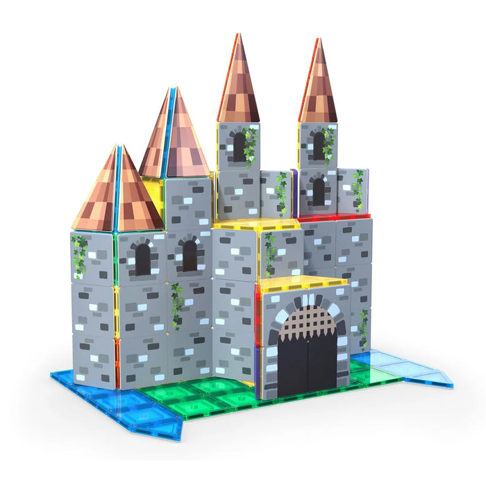 Magnetic Tile Toppers - Castle Pack - 40pcs by Learn & Grow Toys