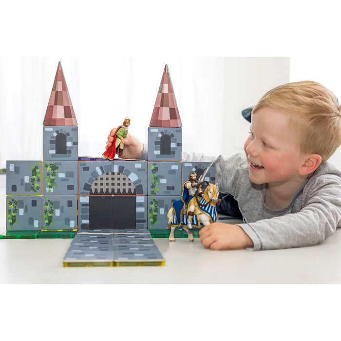 Magnetic Tile Toppers - Castle Pack - 40pcs by Learn & Grow Toys