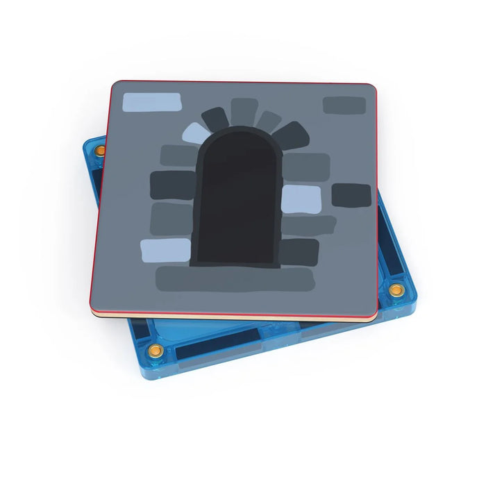 Magnetic Tile Toppers - Castle Pack - 40pcs by Learn & Grow Toys