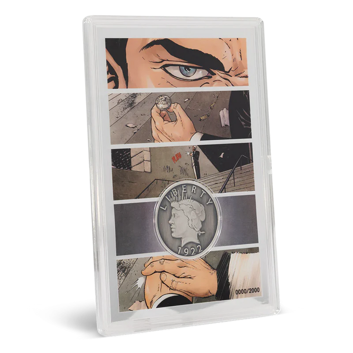 Two-Face's Coin 1/2oz Silver Coin + 5g Silver Foil Set