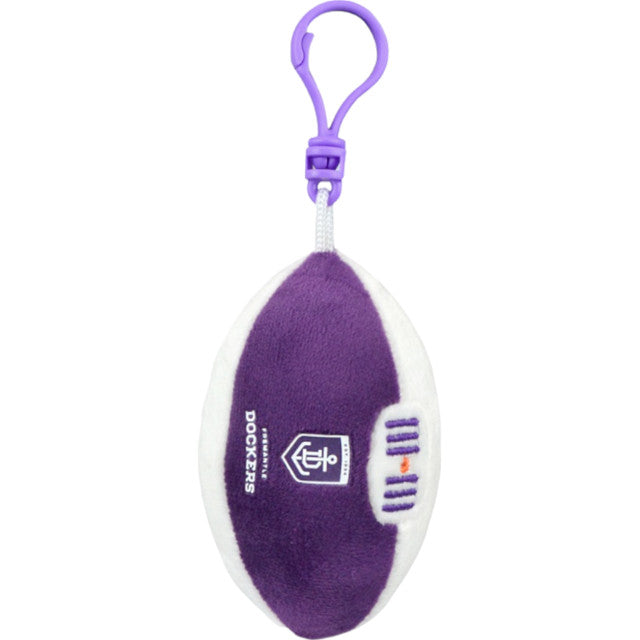 AFL Fremantle Footy Sports Keyclip Accessory Bag Keychain Merchandise 10cm