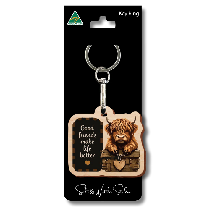 GOOD FRIENDS MAKE LIFE BETTER KEYRING