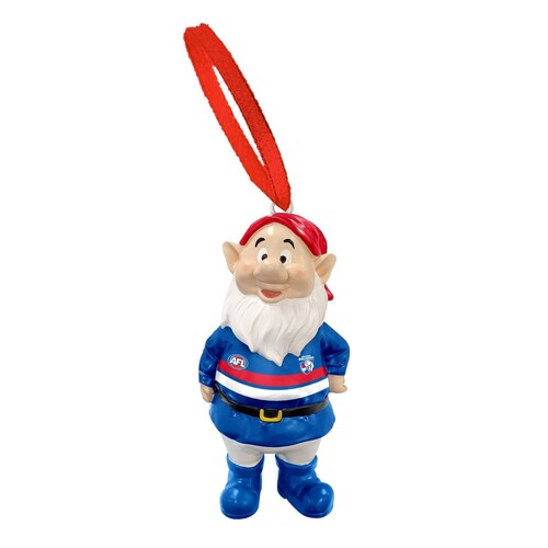 Western Bulldogs AFL Mini Gnome Christmas Tree Ornament Decoration