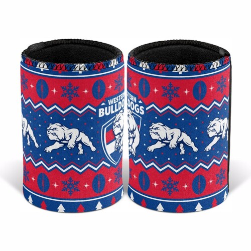 WESTERN BULLDOG AFL CHRISTMAS STUBBY HOLDER