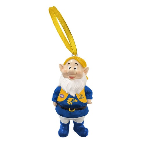 West Coast Eagles AFL Mini Gnome Christmas Tree Ornament Decoration