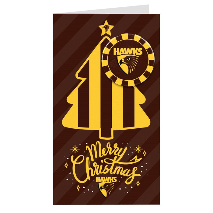 HAWKS MERRY CHRISTMAS CARD