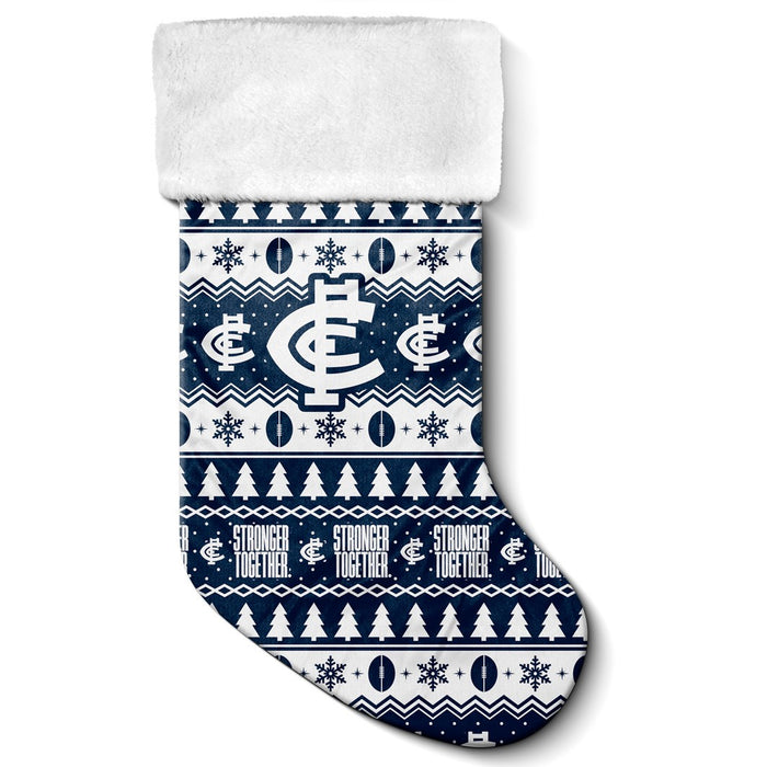AFL CARLTON BLUES JUMBO XMAS STOCKING