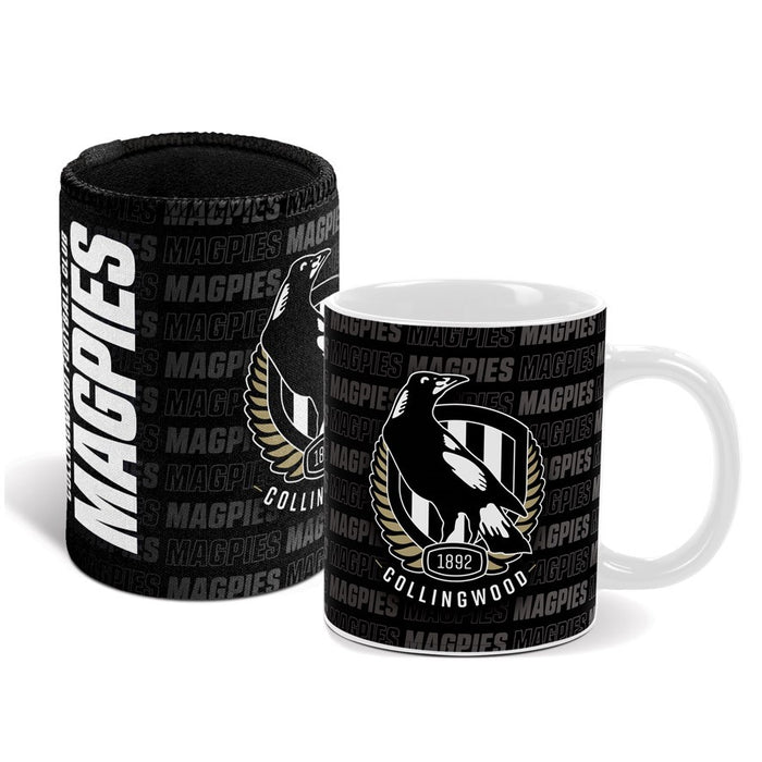 COLLINGWOOD MAGPIE MUG & CAN COOLER GIFT PACK