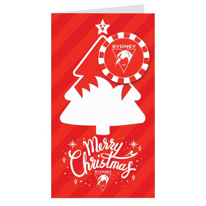 SYDNEY SWANS MERRY CHRISTMAS CARD