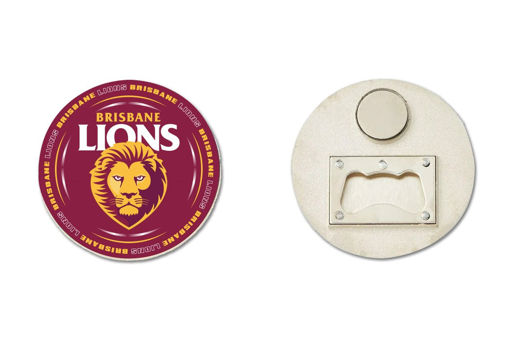 BRISBANE LION BOTTLE OPEN AND MAGNET