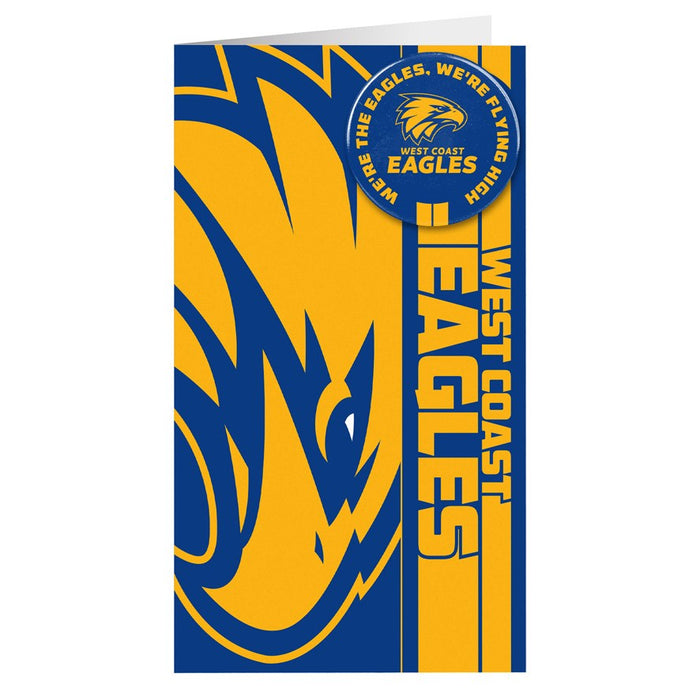 GREETING CARD AFL WEST COAST EAGLE
