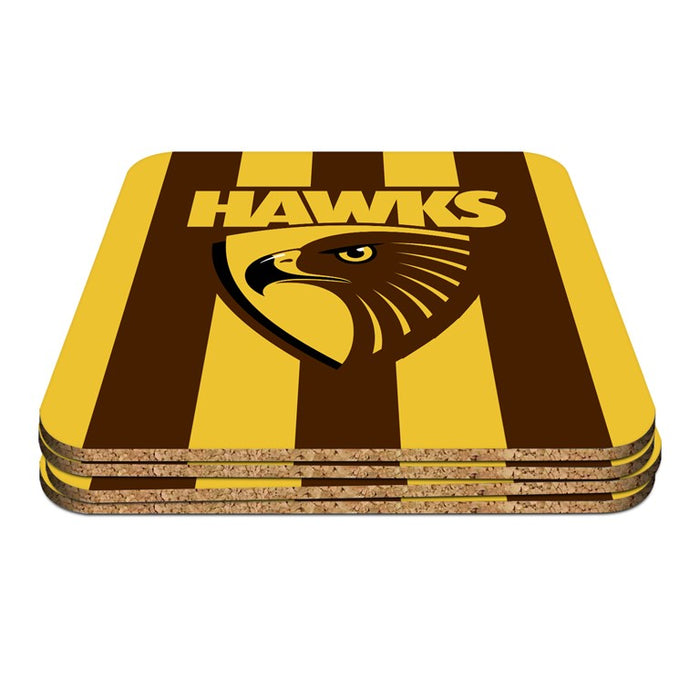 HAWTHORN HAWKS SET OF 4 COASTER
