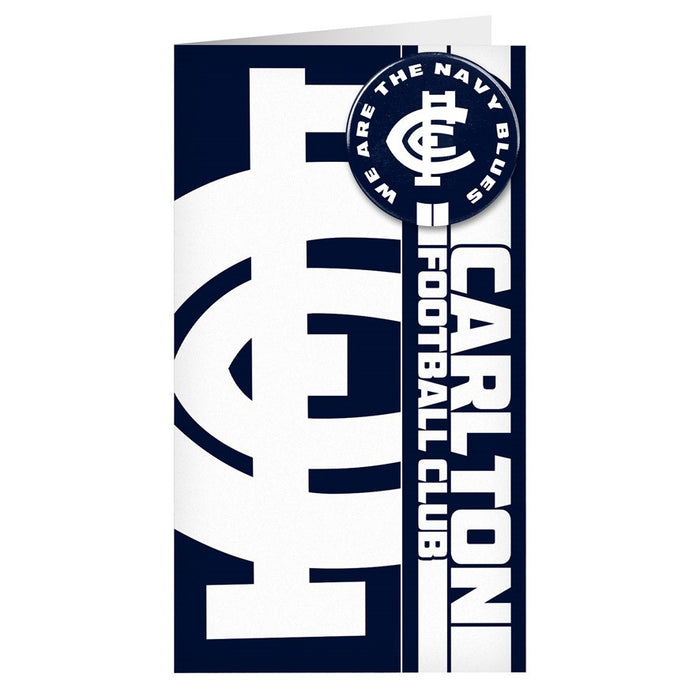 GREETING CARD AFL CARLTON