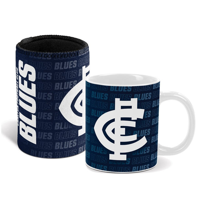 CARLTON BLUES MUG & CAN COOLER GIFT PACK