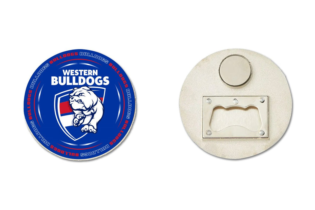 WESTERN BULLDOGS BOTTLE OPENER AND MAGNET