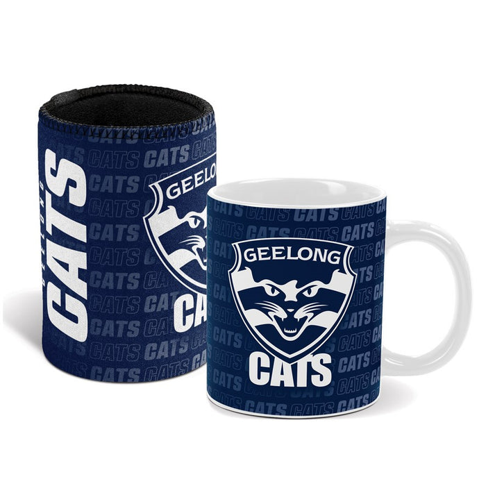 GEELONG CATS MUG & CAN COOLER GIFT PACK