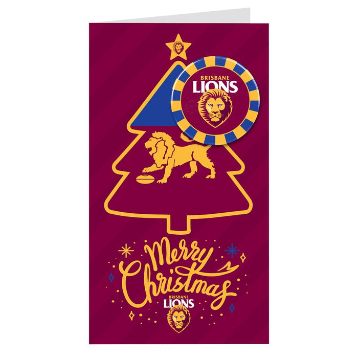 BRISBANE LIONS MERRY CHRISTMAS CARD