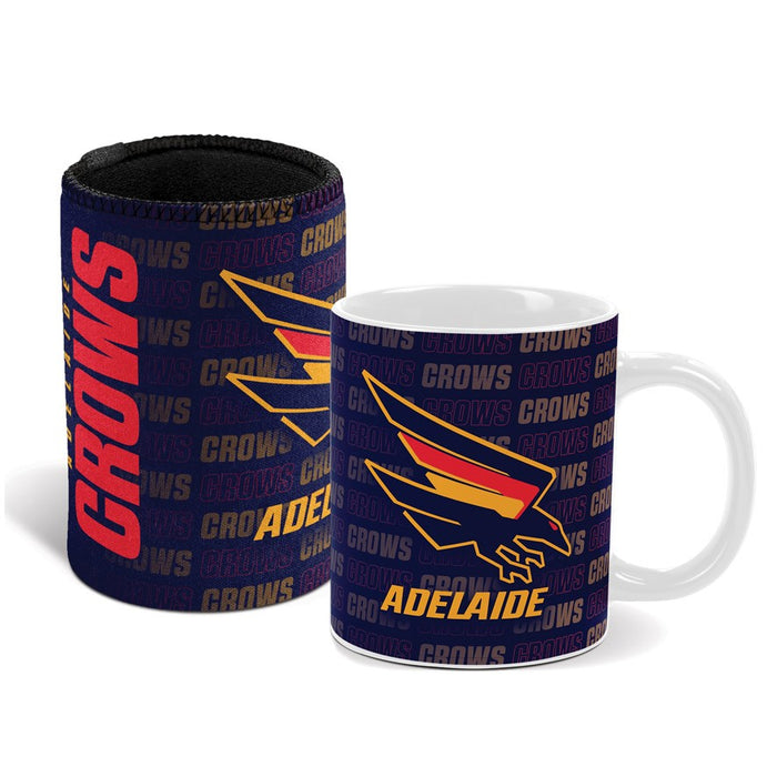 ADELAIDE CROWS MUG & CAN COOLER GIFT PACK