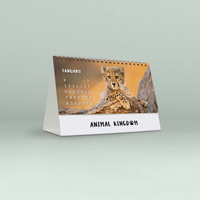 2027 DESK CALENDAR ANIMAL KINGDOM