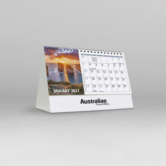AUSTRALIAN TRAVELLER 2027 DESK TOP CALENDAR