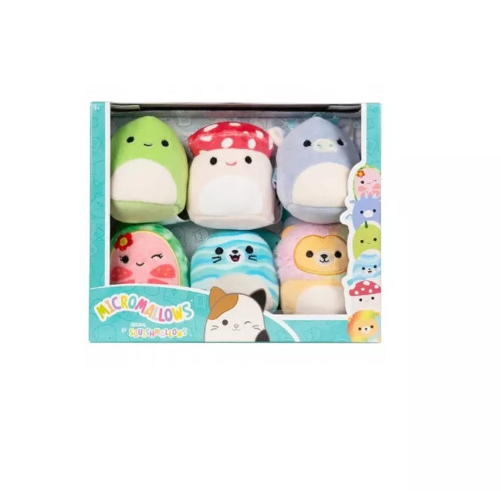 Squishmallows Micromallows 2.5" Plush 6-Pack (Cortez, Floyd, Leonard, Etc)