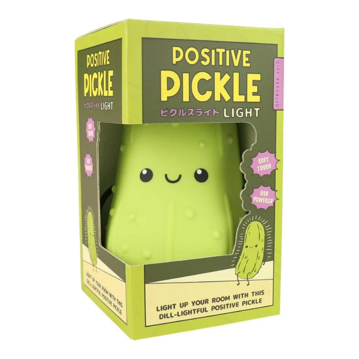 Gift Republic Positive Pickle Light Soft-Touch Colour-Changing - Multi