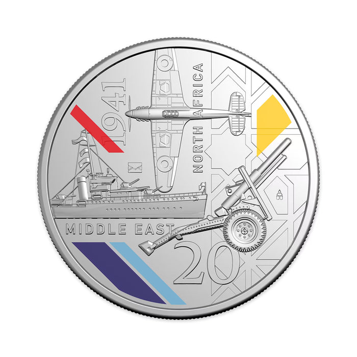 2026 20C WWII CAMPAIGNS OF 1941 NORTH AFRICA AND THE MIDDLE EAST UNCIRCULATED COIN