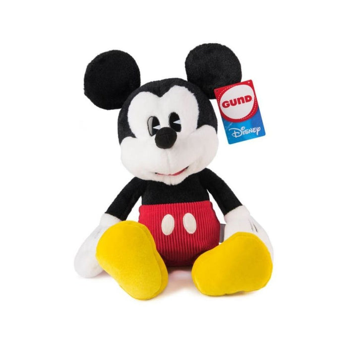 GUND Disney Official Mickey Mouse Classic Plush, Mickey and Friends, Deluxe Collector Stuffed Animal for Ages 1 and up, Black/White, 14