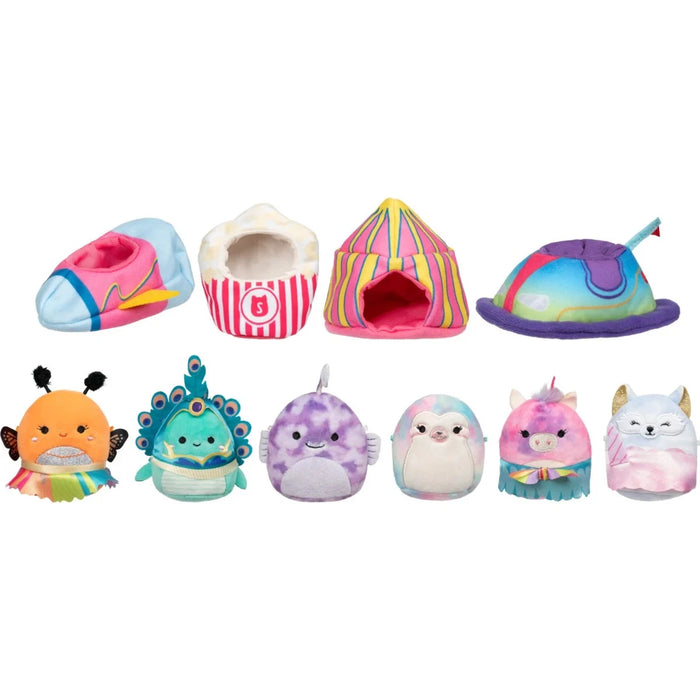 Squishmallows Micromallows 2.5 inch Plush Environmental Set Carnival Time NEW