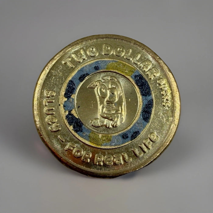 2026 Bluey Tube and Coin Folder With 2 Change Coins