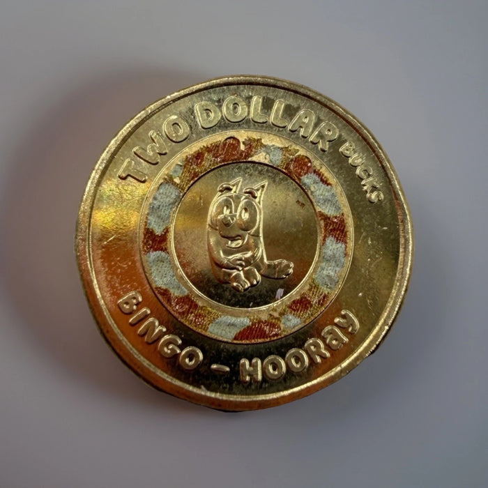 2026 Bluey Tube and Coin Folder With 2 Change Coins