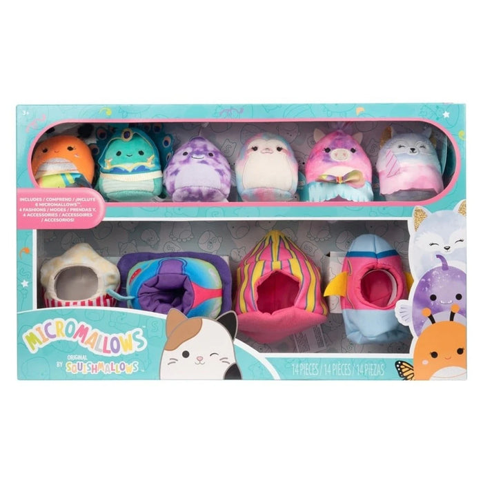 Squishmallows Micromallows 2.5 inch Plush Environmental Set Carnival Time NEW
