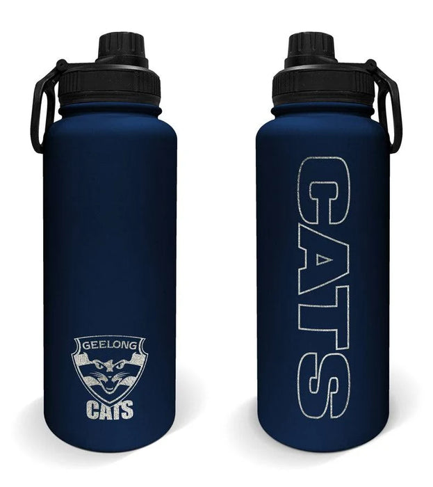 Geelong Cats AFL Stainless Steel Double Walled Water Drink Bottle