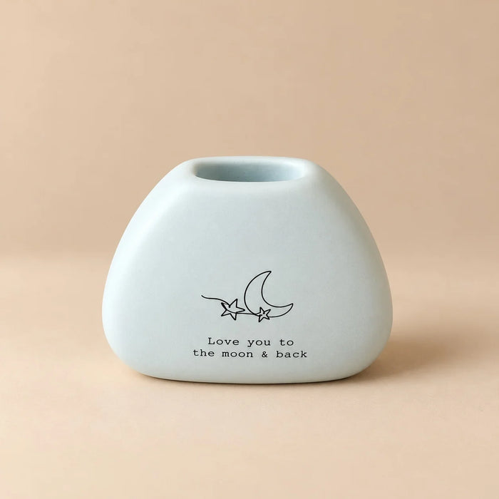 LITTLE BLOOMS MINIATURE VASE - LOVE YOU TO THE MOON & BACK